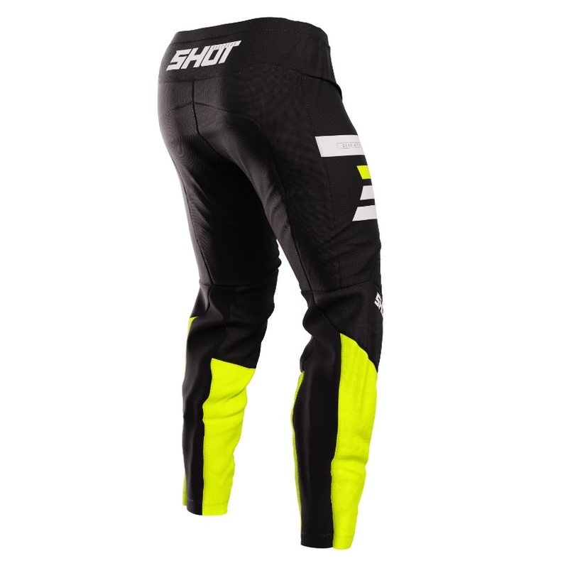 Motokrosové kalhoty Shot Devo Reflex čierno-fluo žlté výpredaj