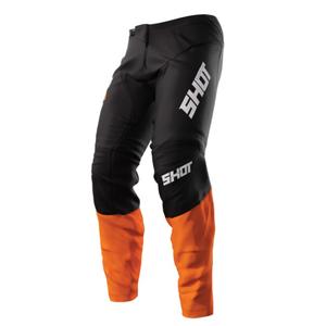 Motokrosové nohavice Shot Devo Reflex čierno-oranžové