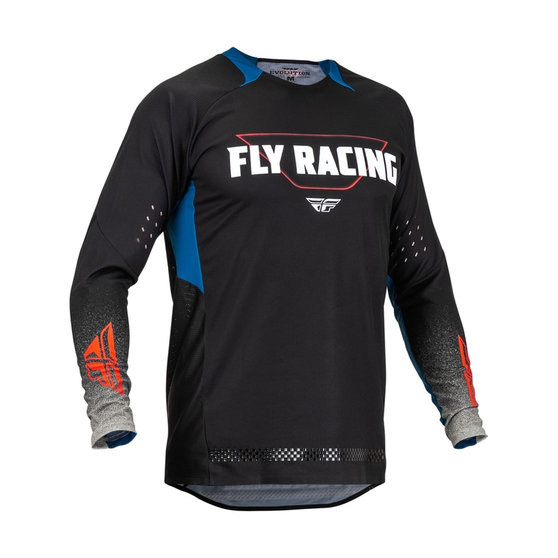 Motokrosový dres FLY Racing Evolution DST. modro-sivo-čierny výpredaj