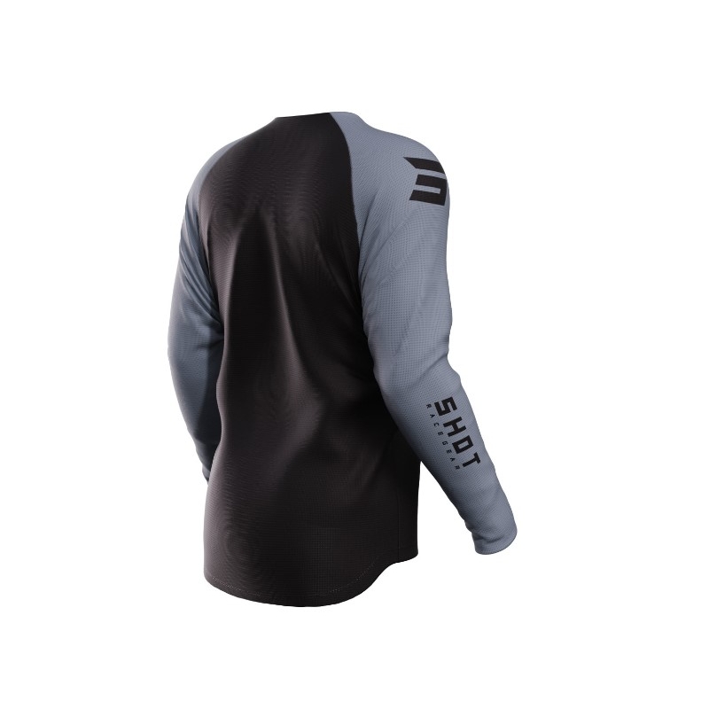 Motokrosový dres Shot Raw Escape čierno-sivý výpredaj