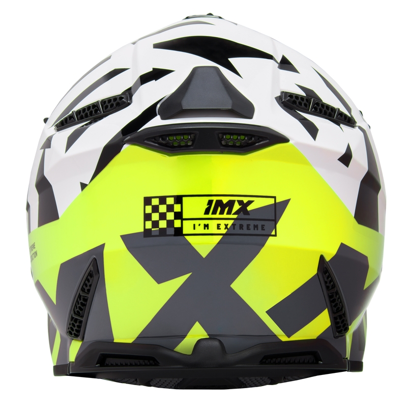 Motokrosová prilba iMX FMX-02 čierno-bielo-fluo žltá