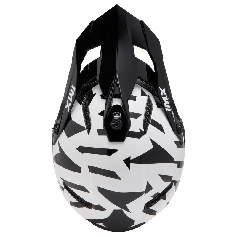 Motokrosová prilba iMX FMX-02 čierno-bielo-fluo žltá