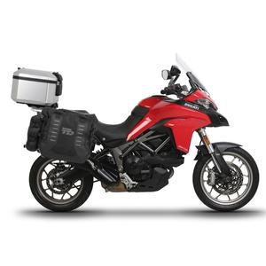 Kompletná sada sedlových brašní SHAD TERRA TR40 adventure a hliníkového kufra SHAD TERRA 48L vrátane montážnej sady SHAD DUCATI MULTISTRADA 950 / 1200 / 1260