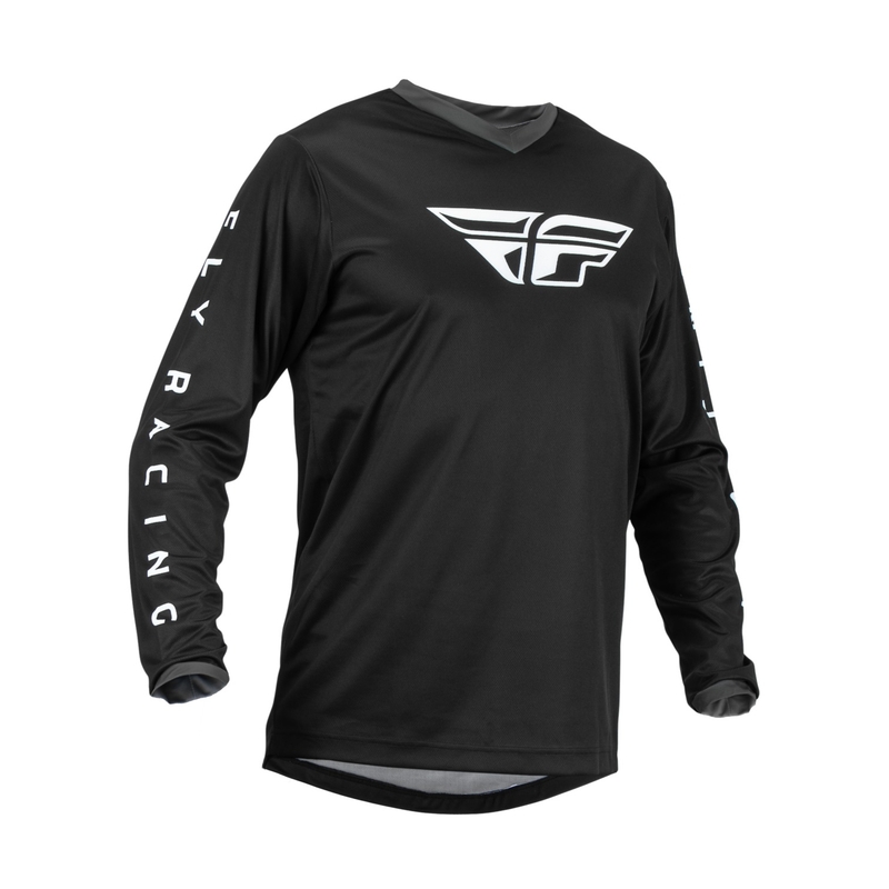 Motokrosový dres FLY Racing F-16 2023 čierno-biely výpredaj