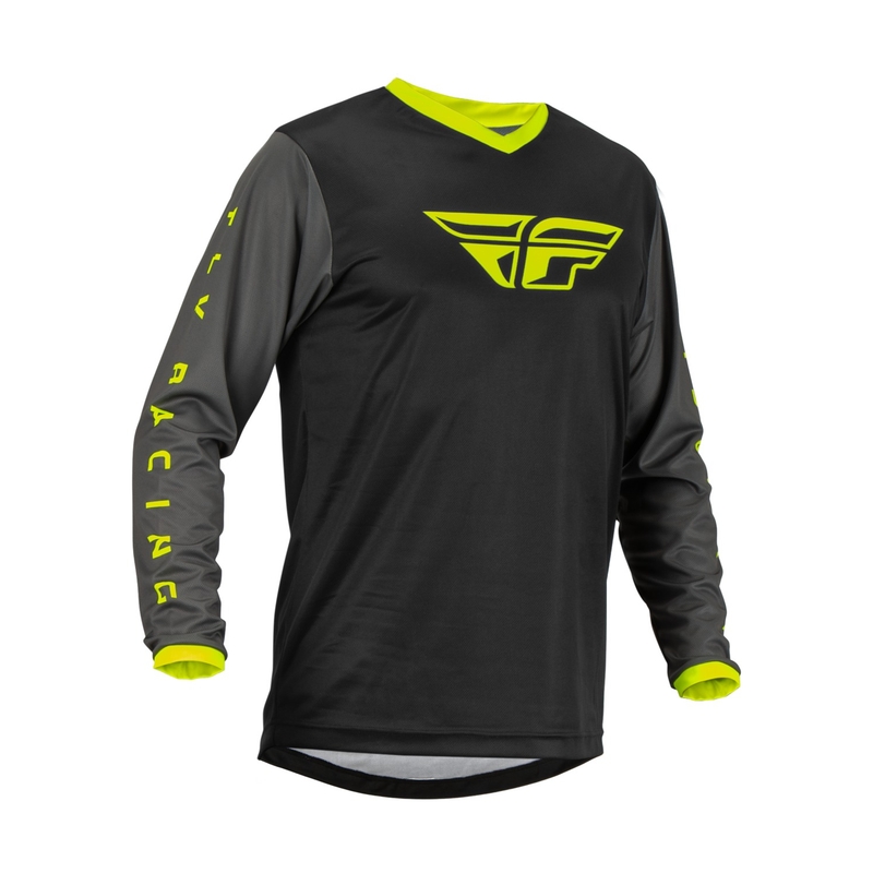 Motokrosový dres FLY Racing F-16 2023 čierno-sivý hi-vis výpredaj