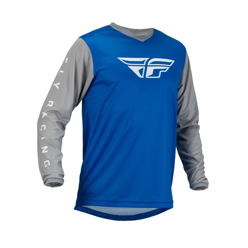 Motokrosový dres FLY Racing F-16 2023 modro-sivý výpredaj