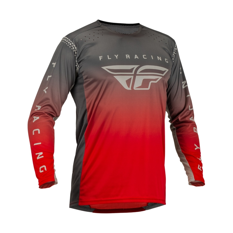 Motokrosový dres FLY Racing Lite 2023 červeno-sivý výpredaj