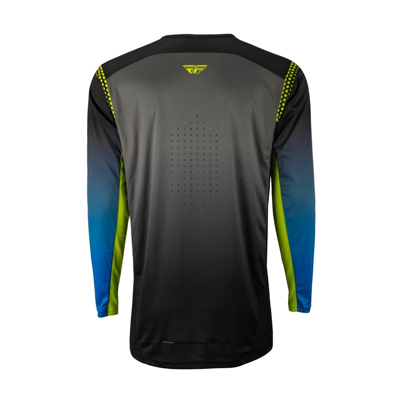 Motokrosový dres FLY Racing Lite 2023 šedo-modrý hi-vis výpredaj