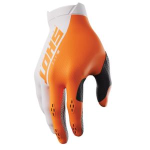 Motokrosové rukavice Shot Lite bielo-oranžové výpredaj