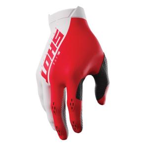 Motokrosové rukavice Shot Lite bielo-červené výpredaj