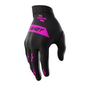 Motokrosové rukavice Shot Race čierno-ružové výpredaj