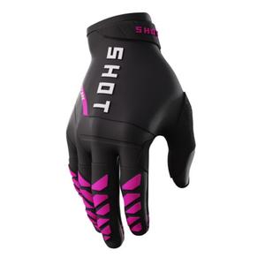 Dámske motokrosové rukavice Shot Core čierno-ružové výpredaj