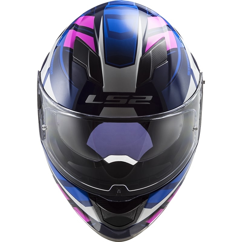 Integrálna prilba na motocykel LS2 FF320 Stream EVO Loop modro-fluorescenčno ružová