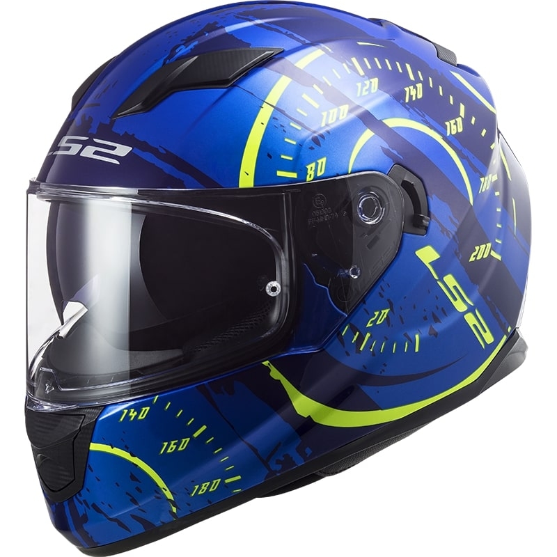 Integrálna prilba na motocykel LS2 FF320 Stream EVO Tacho modro-fluorescenčno žltá