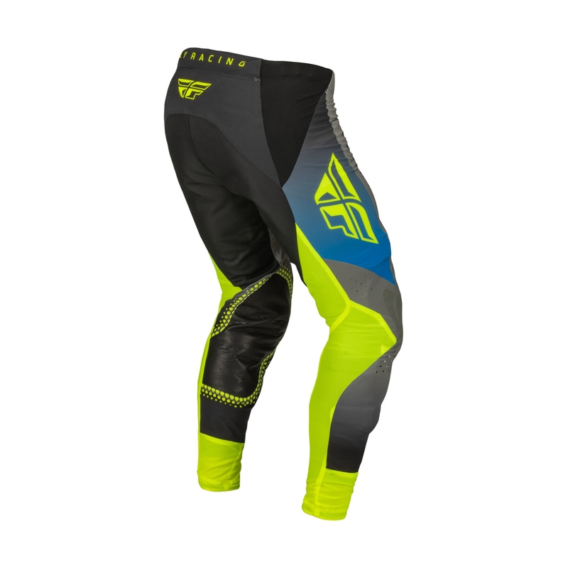 Motokrosové nohavice FLY Racing Lite 2023 sivo-modré hi-vis výpredaj
