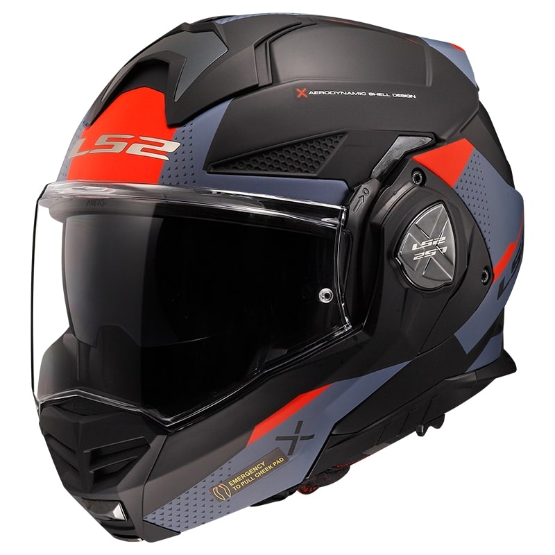 Preklápacia prilba na motocykel LS2 FF901 Advant X Oblivion čierno-modro-červená