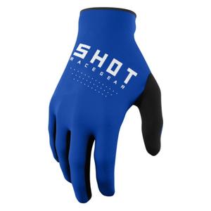 Motokrosové rukavice Shot Raw čierno-bielo-modré výpredaj