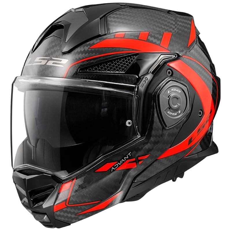Preklápacia prilba na motocykel LS2 FF901 Advant X C Future čierno-fluorescenčno červená