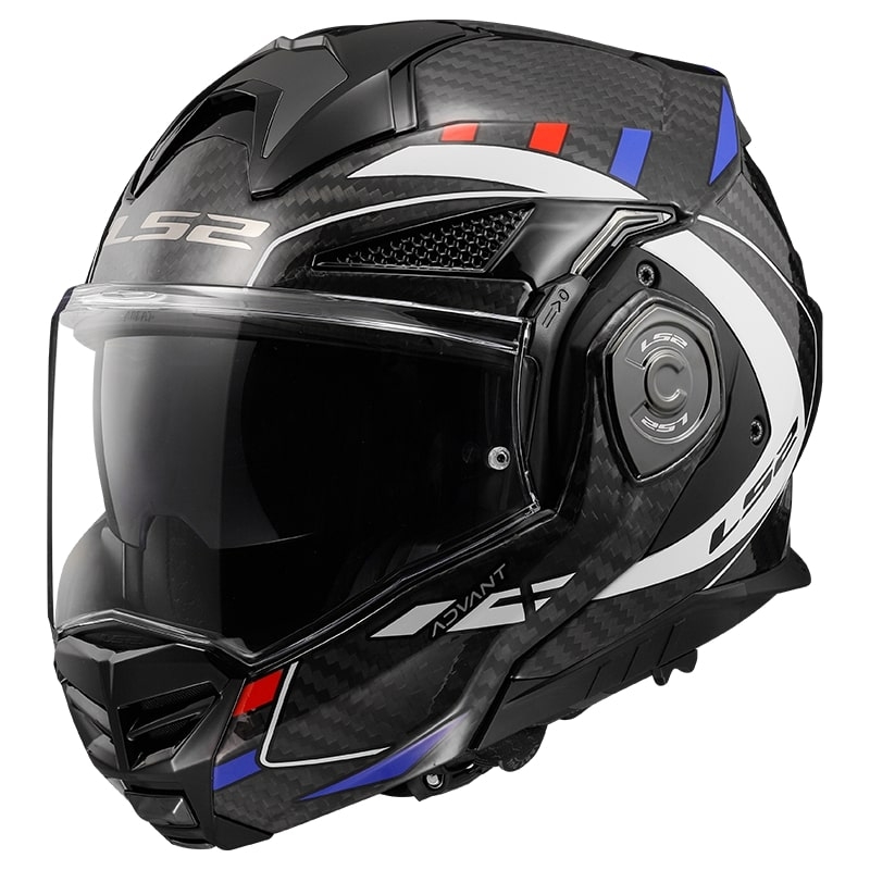 Preklápacia prilba na motocykel LS2 FF901 Advant X C Future čierno-bielo-modrá