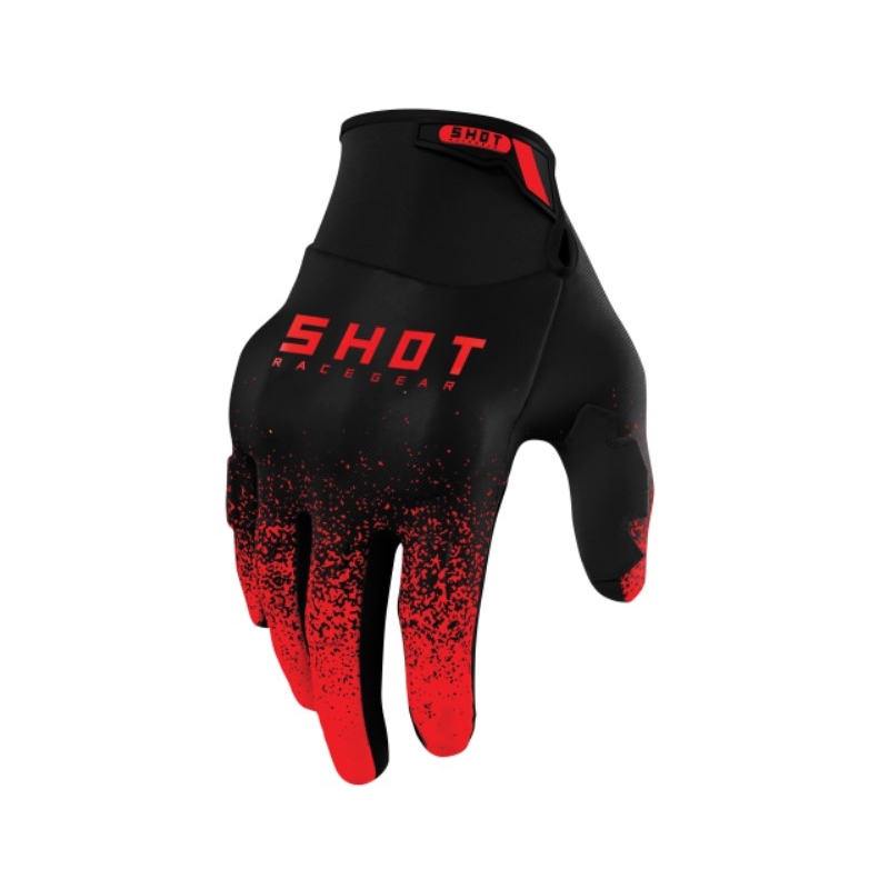 Motokrosové rukavice Shot Drift Edge 2.0 čierno-červené