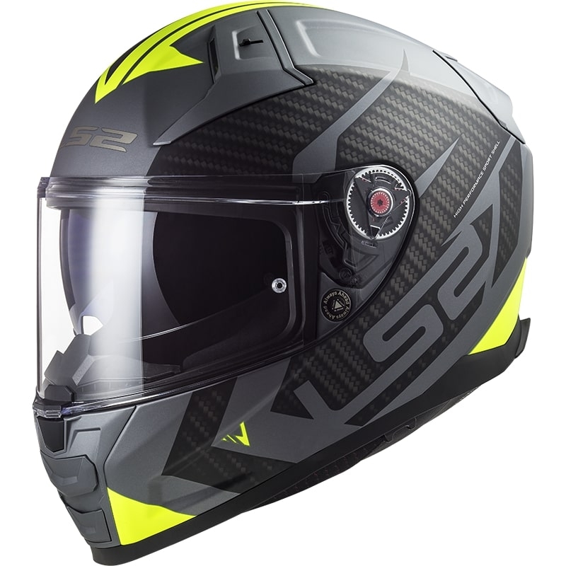 Integrálna prilba na motorku LS2 FF811 Vector II Splitter titánovo-fluo žltá