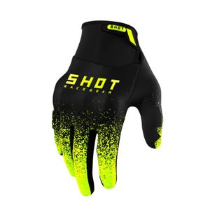 Motokrosové rukavice Shot Drift Edge 2.0 čierno-fluo žlté