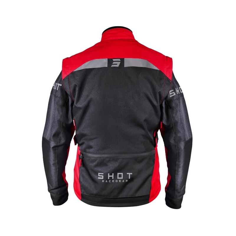 Bunda na motocykel Shot Racetech čierno-červená