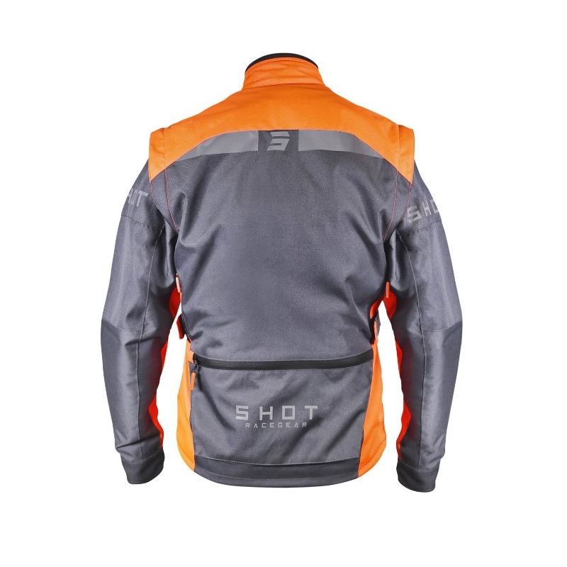 Bunda na motocykel Shot Racetech sivo-oranžová výpredaj