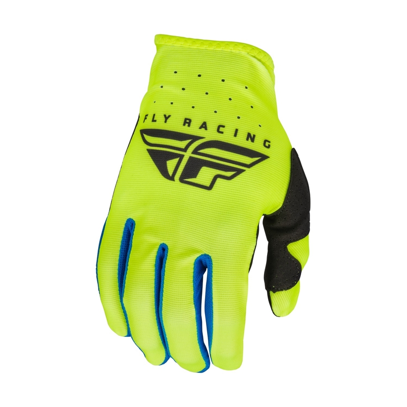 Motokrosové rukavice FLY Racing Lite 2023 fluorescenčno žlto-čierne