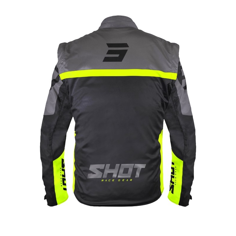 Softshellová bunda Shot Softshell Lite 2.0 čierno-fluorescenčno žltá