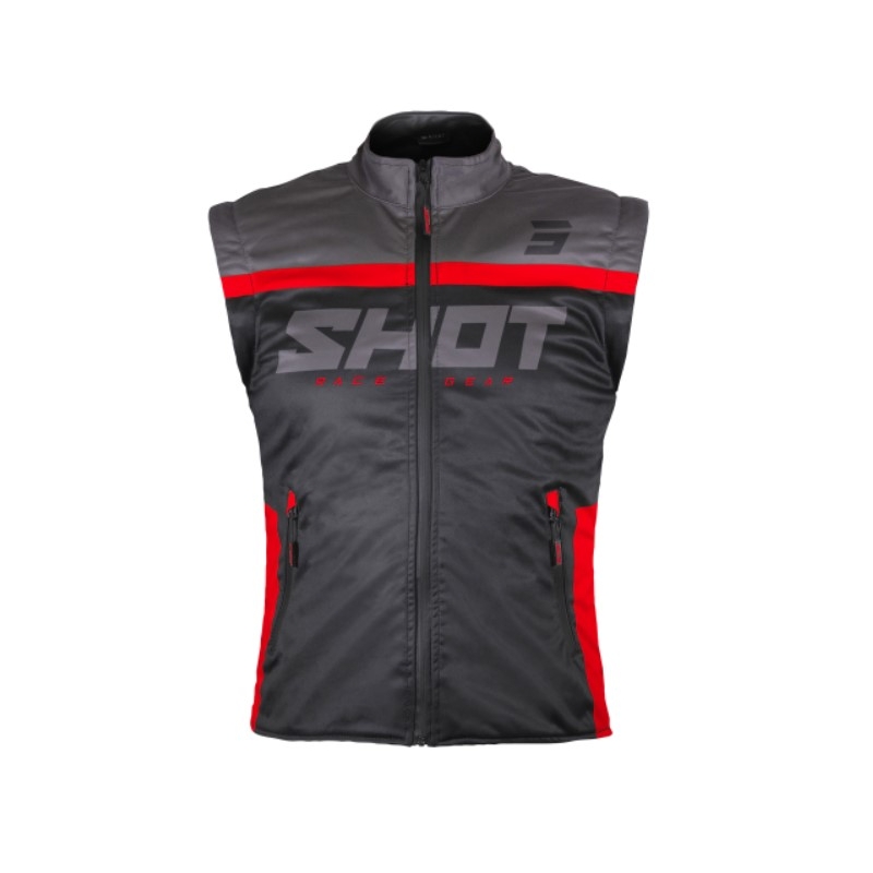 Softshellová vesta Shot Bodywarmer Lite 2.0 čierno-červená