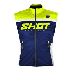 Softshellová vesta Shot Bodywarmer Lite 2.0 modro-bielo-fluorescenčno žltá