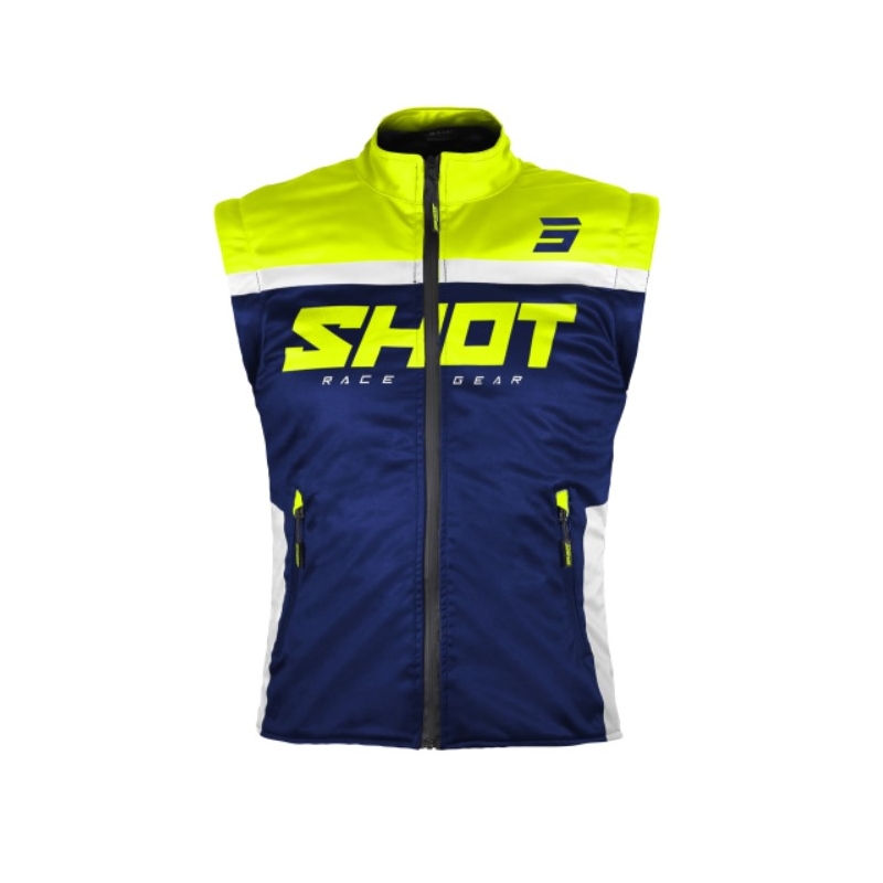 Softshellová vesta Shot Bodywarmer Lite 2.0 modro-bielo-fluorescenčno žltá výpredaj