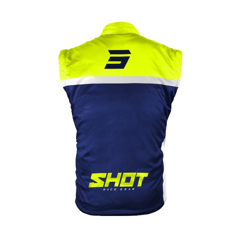 Softshellová vesta Shot Bodywarmer Lite 2.0 modro-bielo-fluorescenčno žltá výpredaj