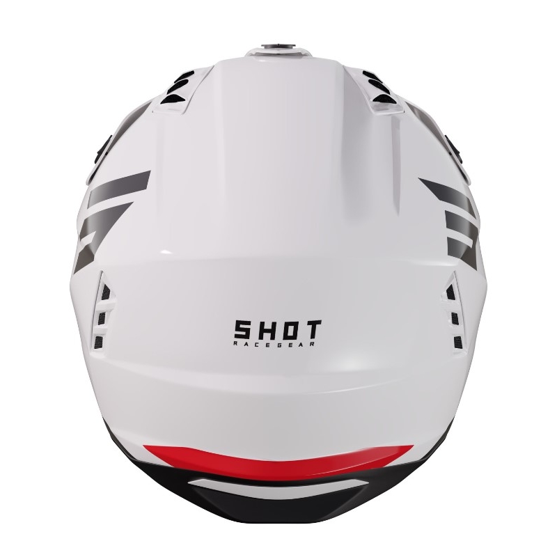Prilba na motocykel Shot Jump Tricks čierno-červeno-biela