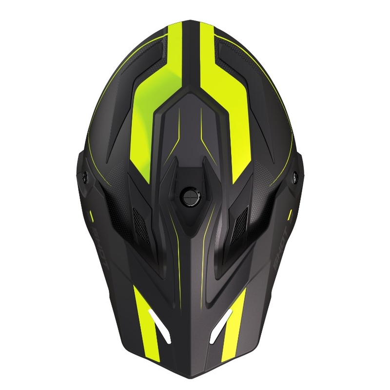 Enduro prilba Shot Trek Rally čierno-fluorescenčno žltá