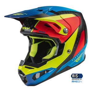 Motokrosová prilba FLY Racing Formula Carbon Prime fluorescenčno žlto-modro-červená