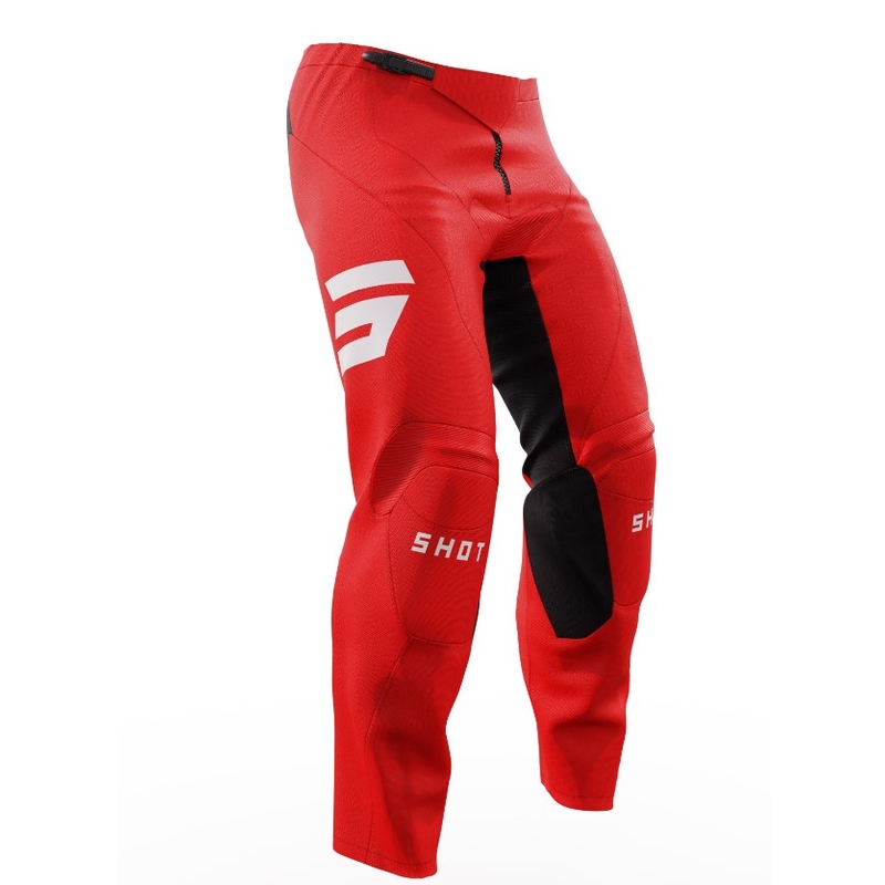 Detské motokrosové nohavice Shot Raw Kid Escape čierno-červené výpredaj