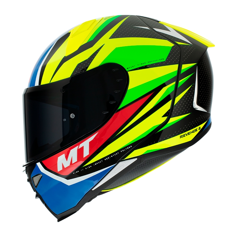 Integrálna prilba na motocykel MT FF110 Revenge 2 Kley modro-fluorescenčno žltá výpredaj