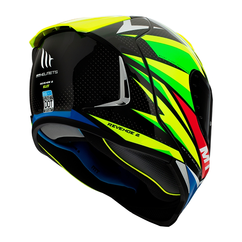 Integrálna prilba na motocykel MT FF110 Revenge 2 Kley modro-fluorescenčno žltá výpredaj