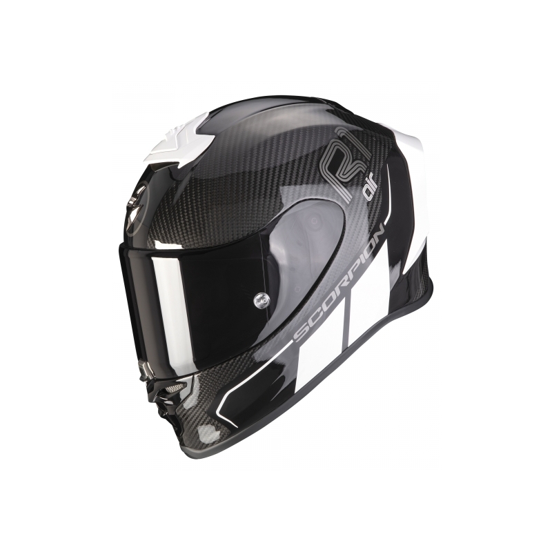 Integrálna prilba Scorpion EXO-R1 Carbon Air Corpus II čierno-biela - II. akosť