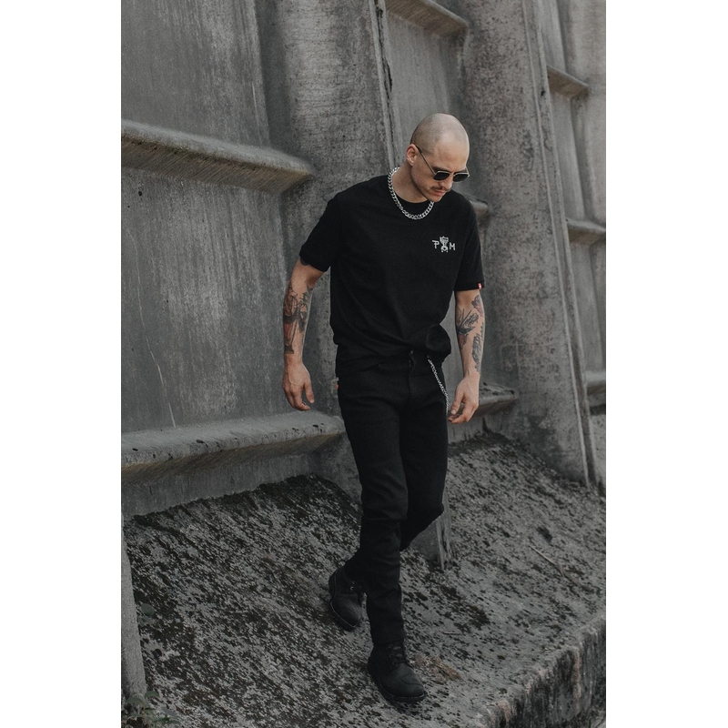 Jeansy na motocykel PANDO MOTO Steel Black 02 čierne výpredaj
