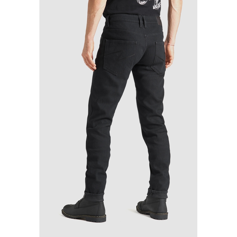 Jeansy na motocykel PANDO MOTO Steel Black 02 čierne výpredaj