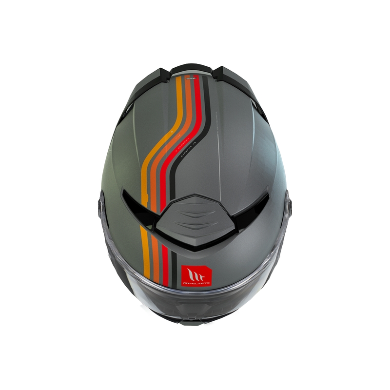 Integrálna prilba na motocykel MT Thunder 4 SV Mil C2 sivá matná výpredaj