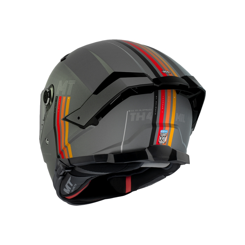 Integrálna prilba na motocykel MT Thunder 4 SV Mil C2 sivá matná výpredaj