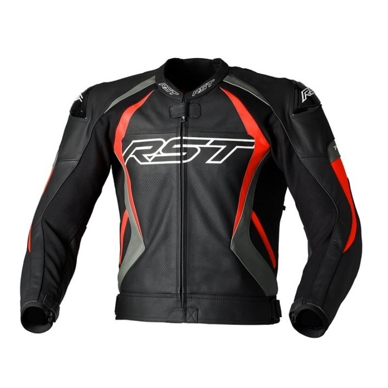Bunda na motocykel RST Tractech Evo 4 CE čierno-sivo-červená výpredaj