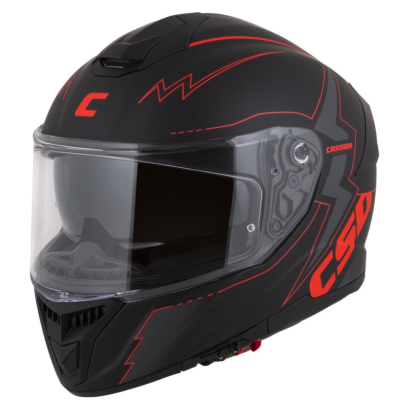Integrálna prilba na motocykel Cassida Integral GT 2.1 Flash čierno-červeno-sivá