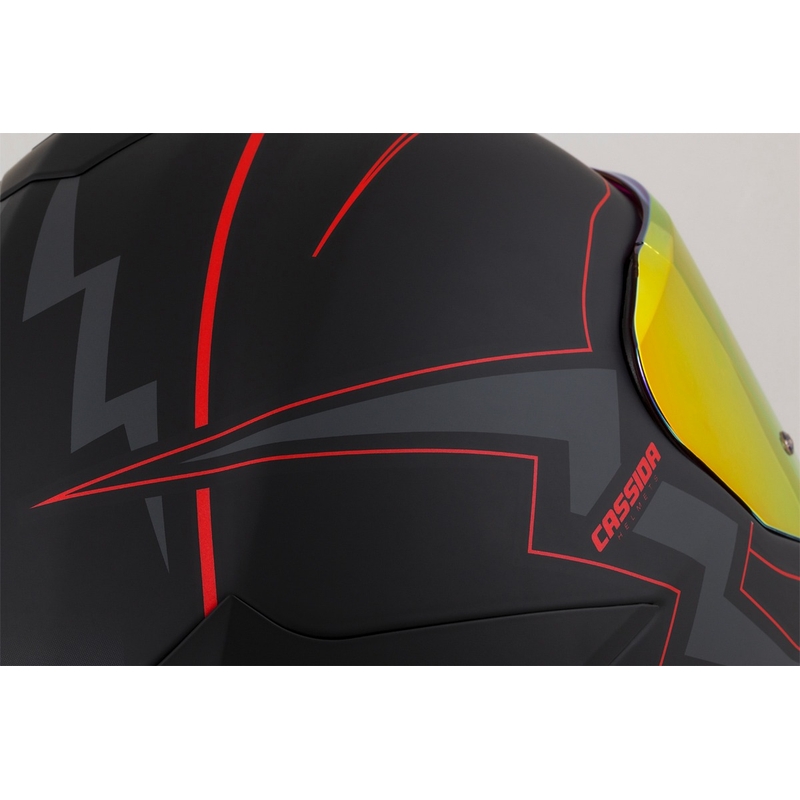 Integrálna prilba na motocykel Cassida Integral GT 2.1 Flash čierno-červeno-sivá
