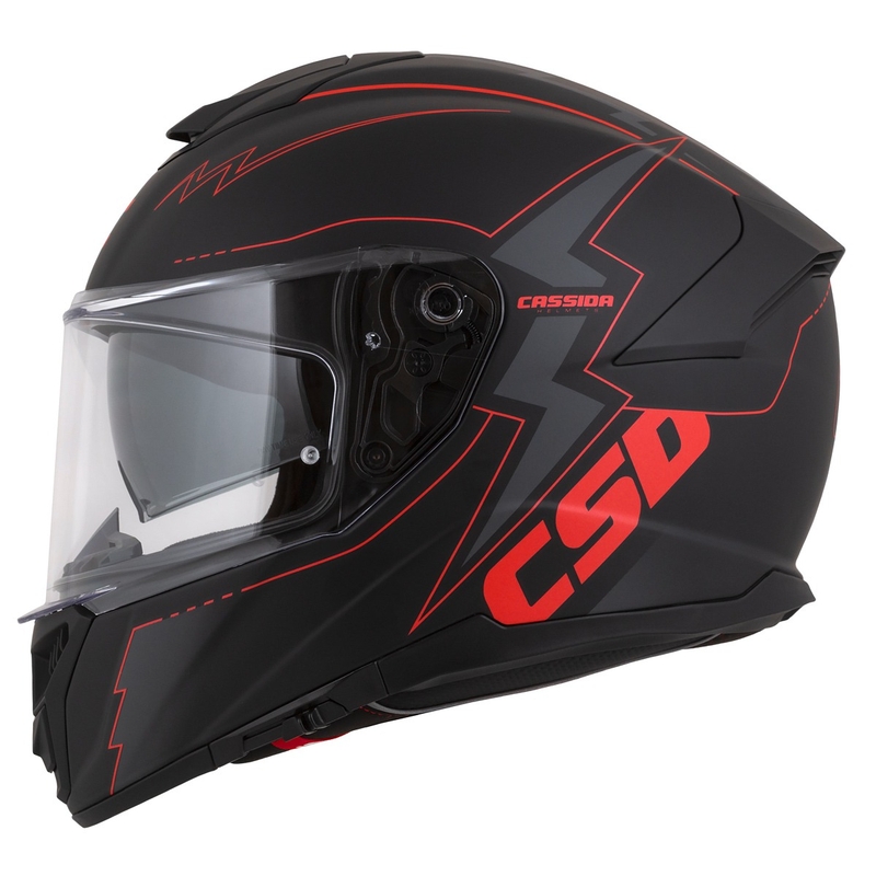 Integrálna prilba na motocykel Cassida Integral GT 2.1 Flash čierno-červeno-sivá