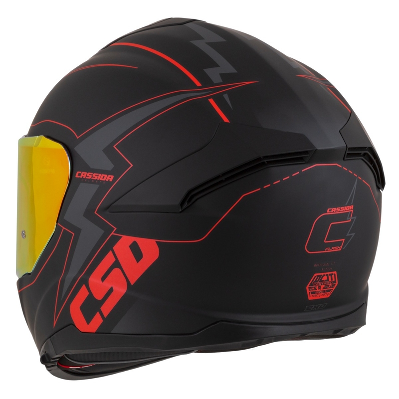 Integrálna prilba na motocykel Cassida Integral GT 2.1 Flash čierno-červeno-sivá